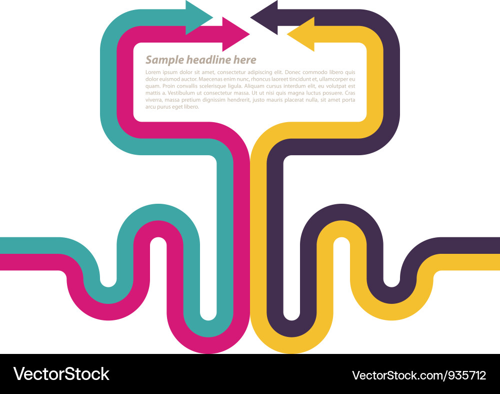 Dynamic Abstract Background - Text Space Vector Image