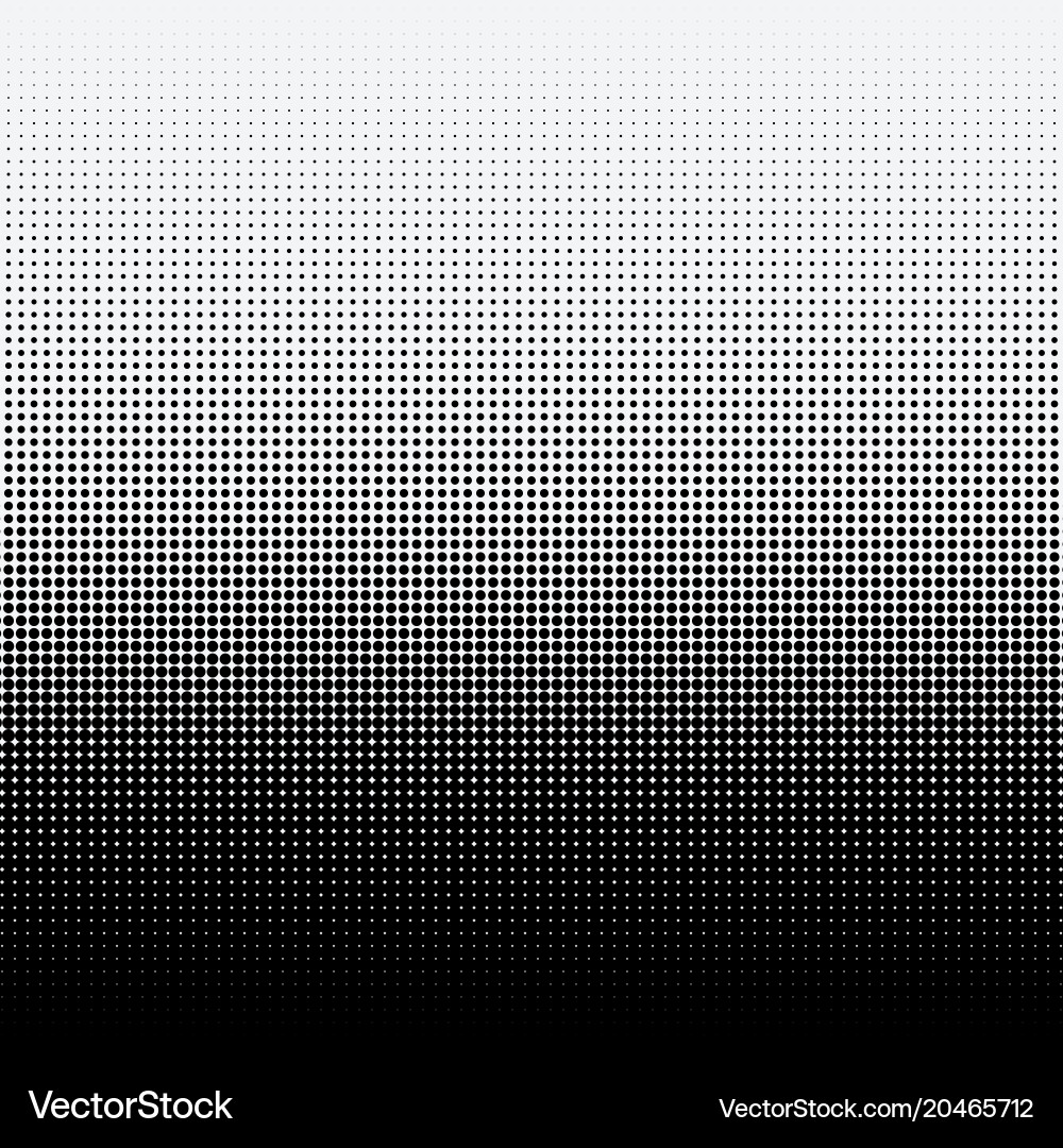 Halftone Punkte auf weißem Hintergrund Vektorbild