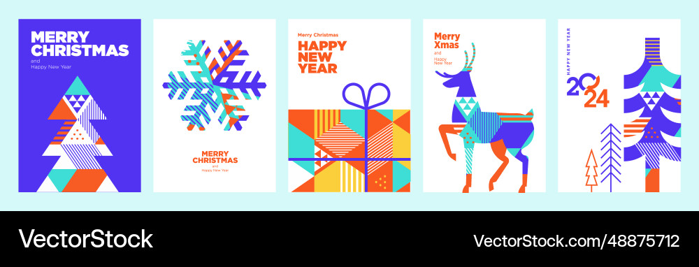 Merry christmas and happy new year Merry christmas and happy new year vector image