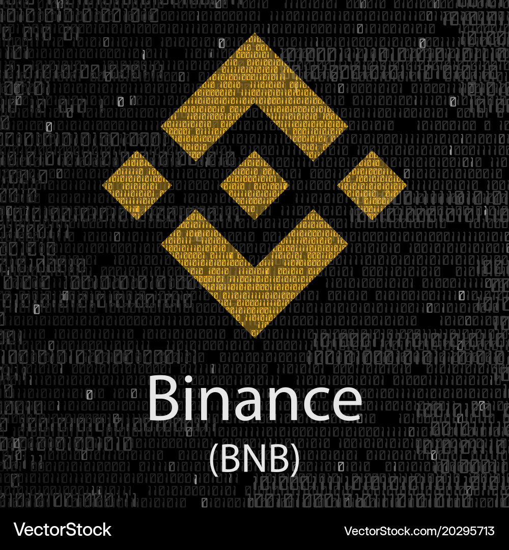 Binance cryptocurrency symbol – Royalty-Free Vector | VectorStock