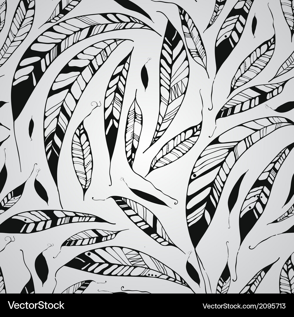 Feather Pattern - Native American Style Vector Image