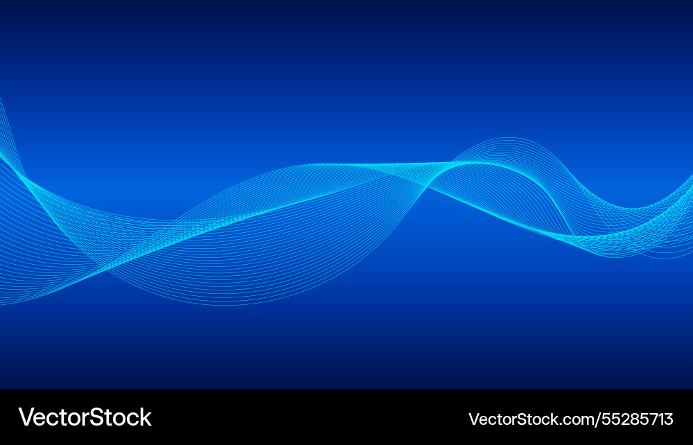 Geometric curved lines in gradient forming Geometric curved lines in gradient forming vector image