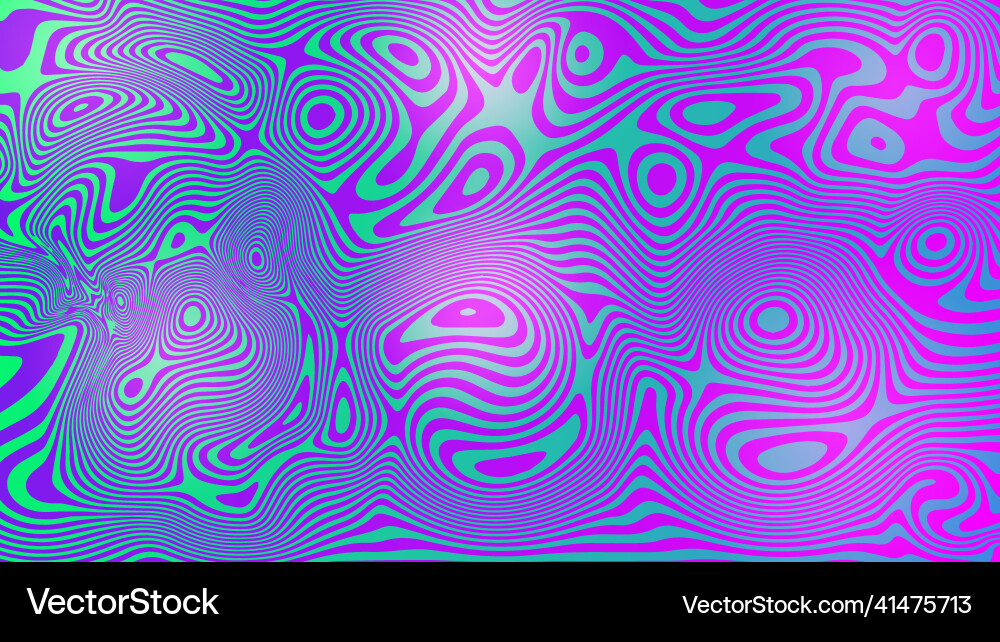 Psychedelic Swirl Abstract Background Vector Image