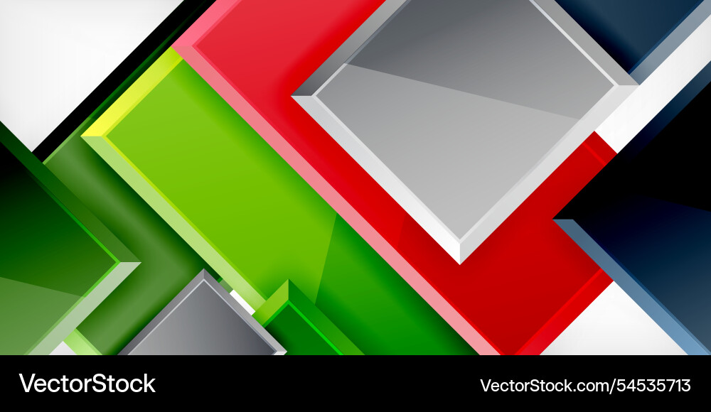 Square shape color abstract geometry Vector Image