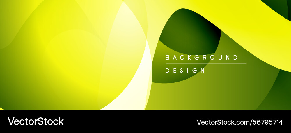 Abstract yellow green layers create dynamic Abstract yellow green layers create dynamic Vector Image