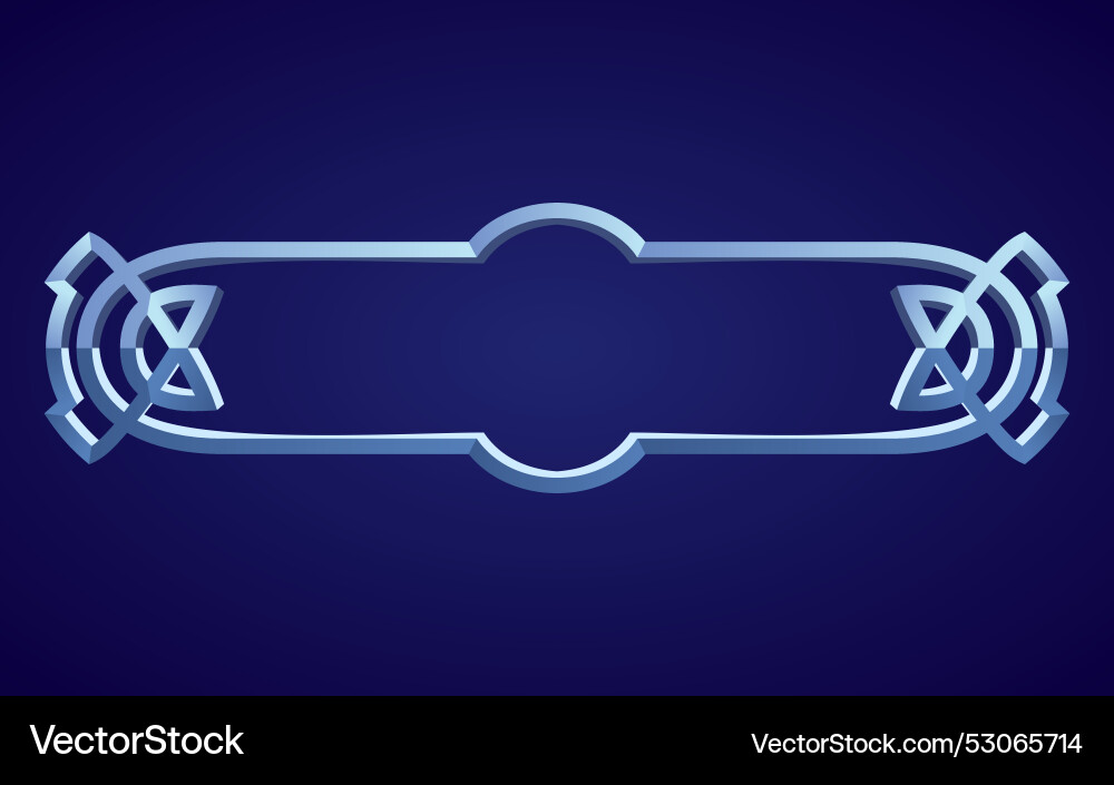 Frame medieval game ui empty rectangle Frame medieval game ui empty rectangle vector image