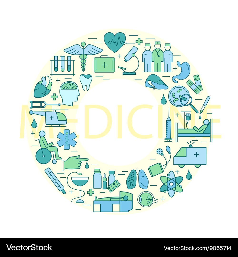 Line style with on a theme vector image
