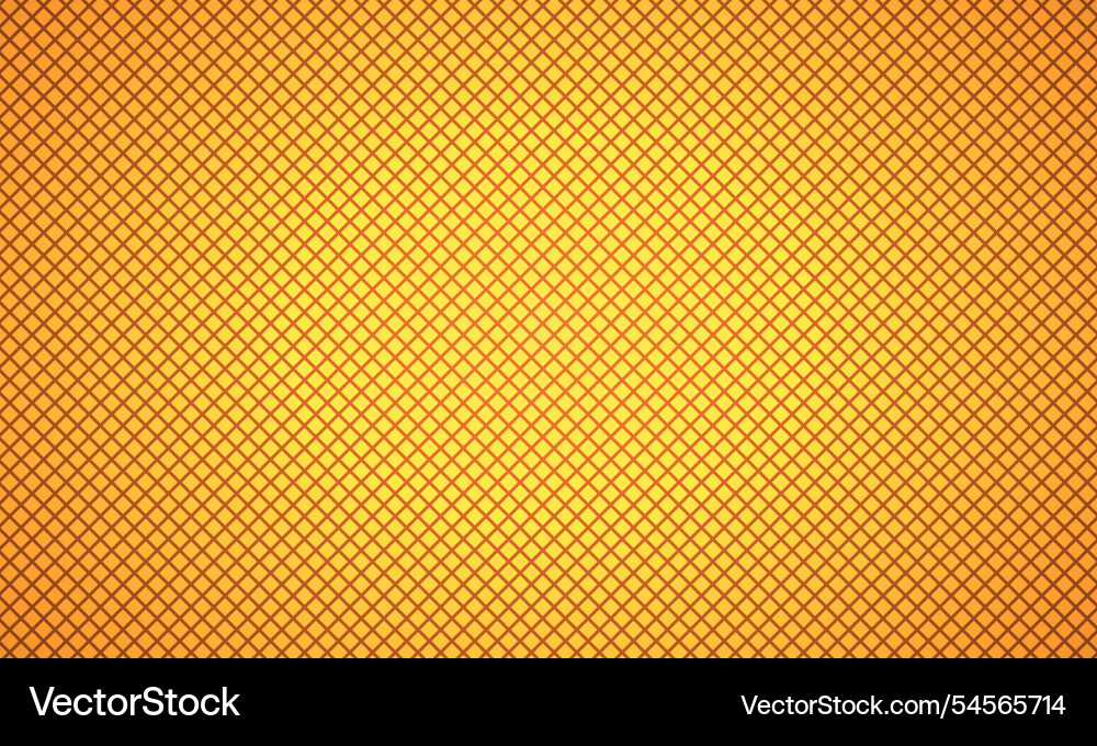 Orange diagonal square grid background Vector Image