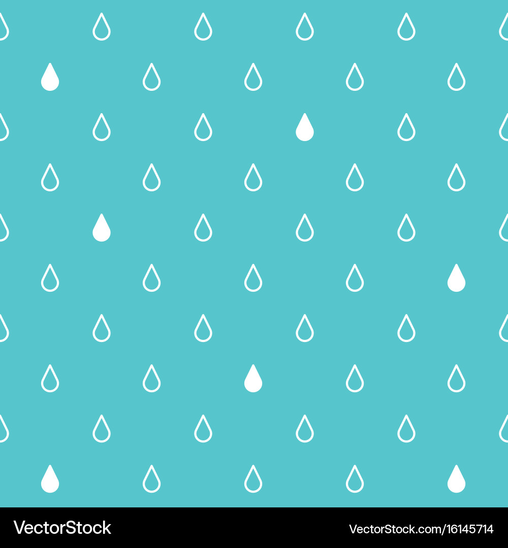Raindrop Seamless Pattern vector image