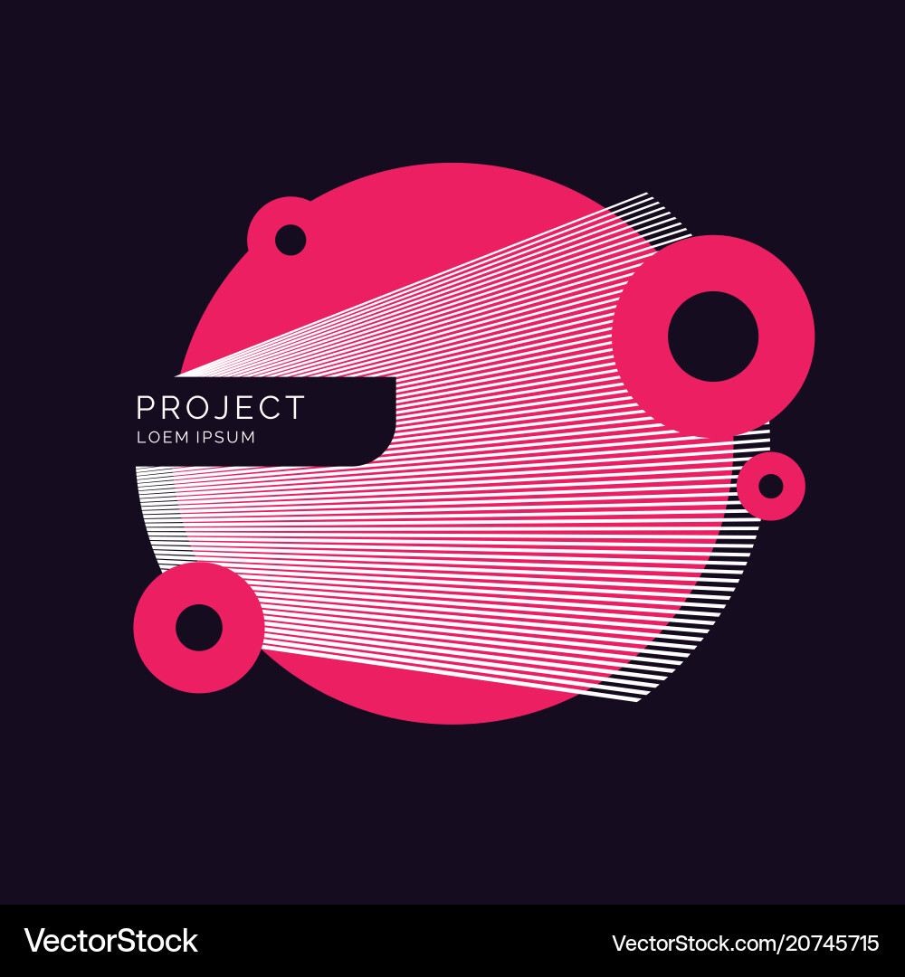 Abstract background with dynamic lines vector image