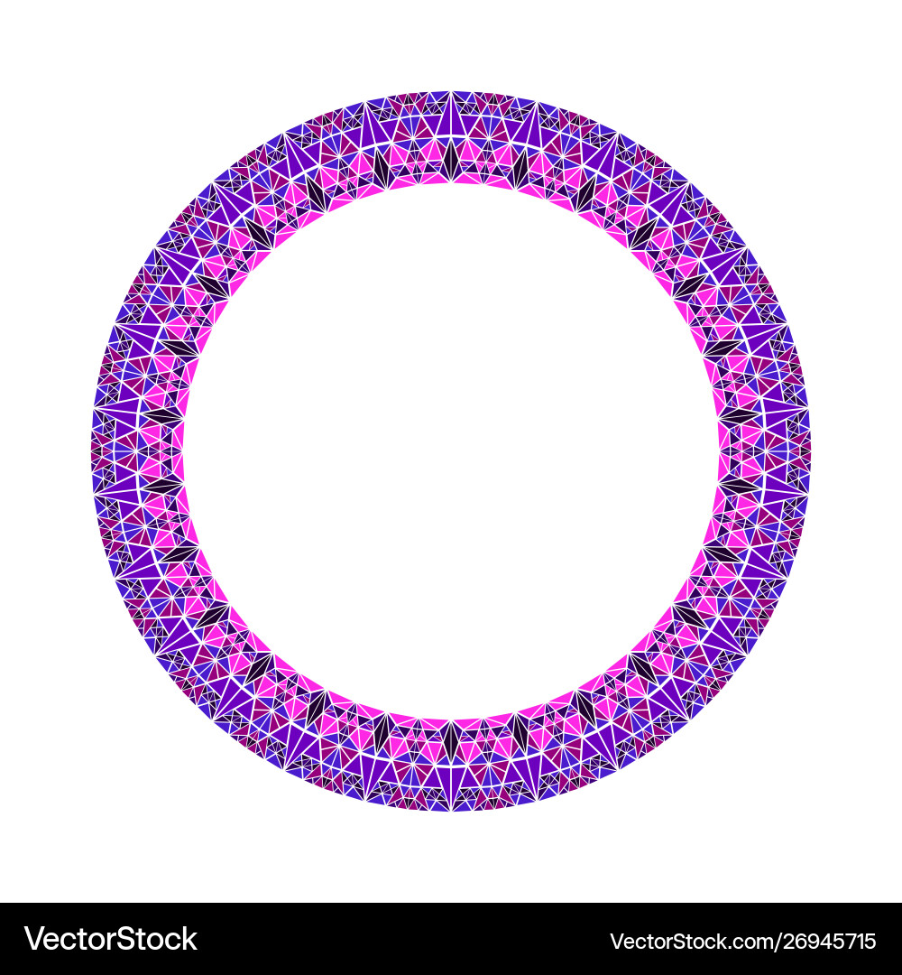 Abstract Mosaic Frame - Triangular vector image