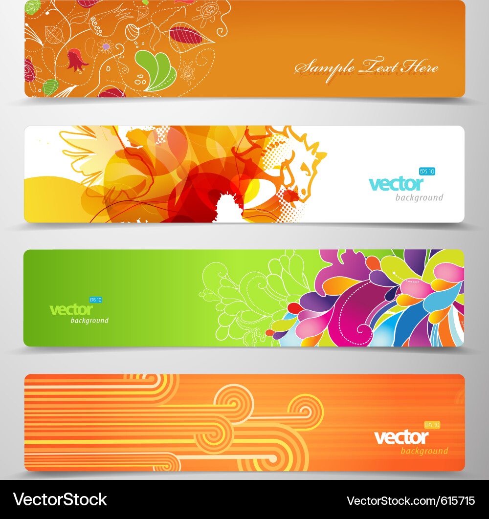 Colorful Abstract Backgrounds Vector Image