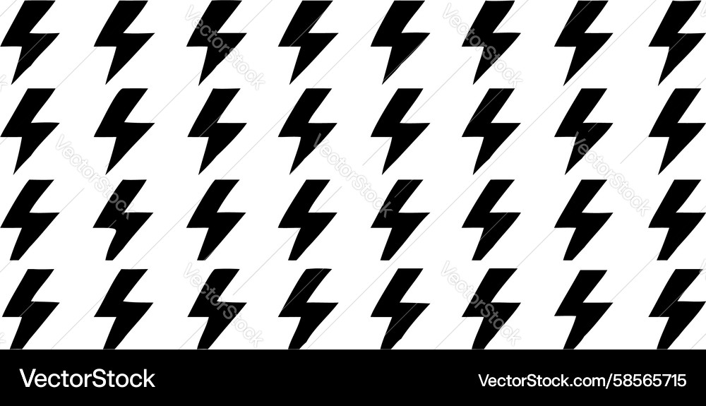 Lightning Bolt Pattern Vector Image