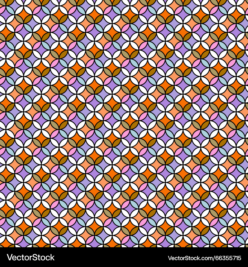Shape Tiling Pattern Retro Geometric Tile Pattern – Royalty-Free Vector | VectorStock
