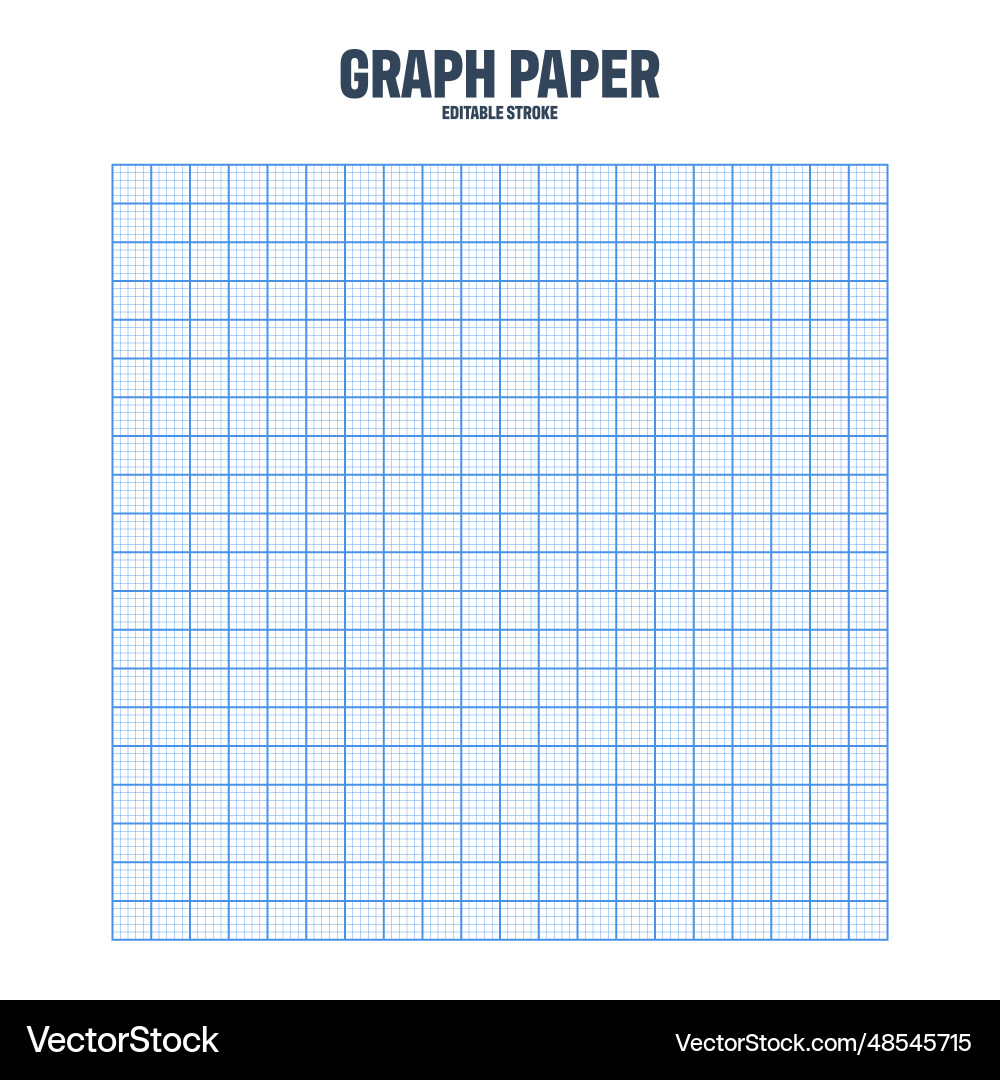 Sheet of graph paper with grid millimeter Sheet of graph paper with grid millimeter vector image