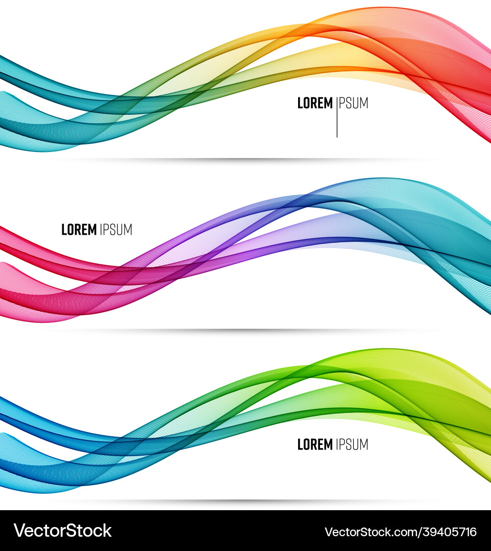Abstract colorful flowing wave lines Abstract colorful flowing wave lines vector image