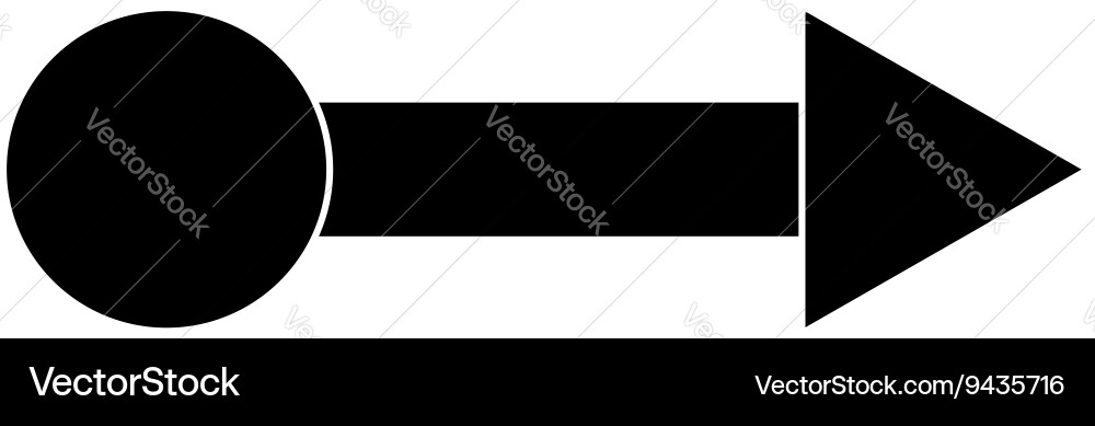 Arrow icon simple style vector image