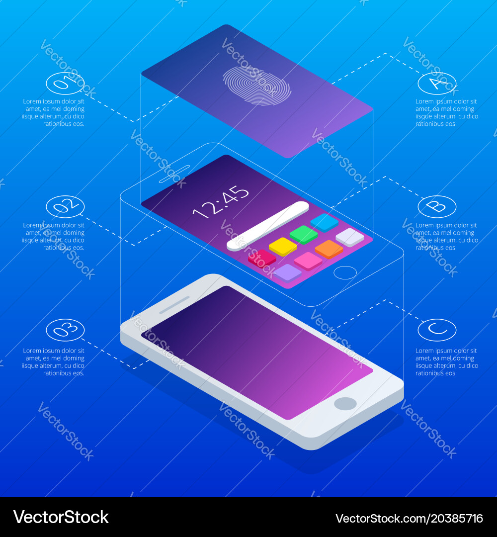 Fingerprint Scan Security vector image