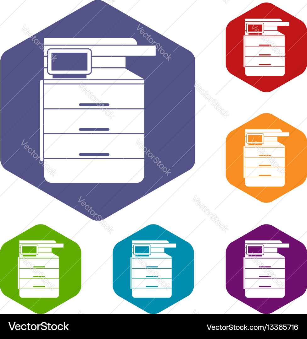 Multipurpose device icons set vector image