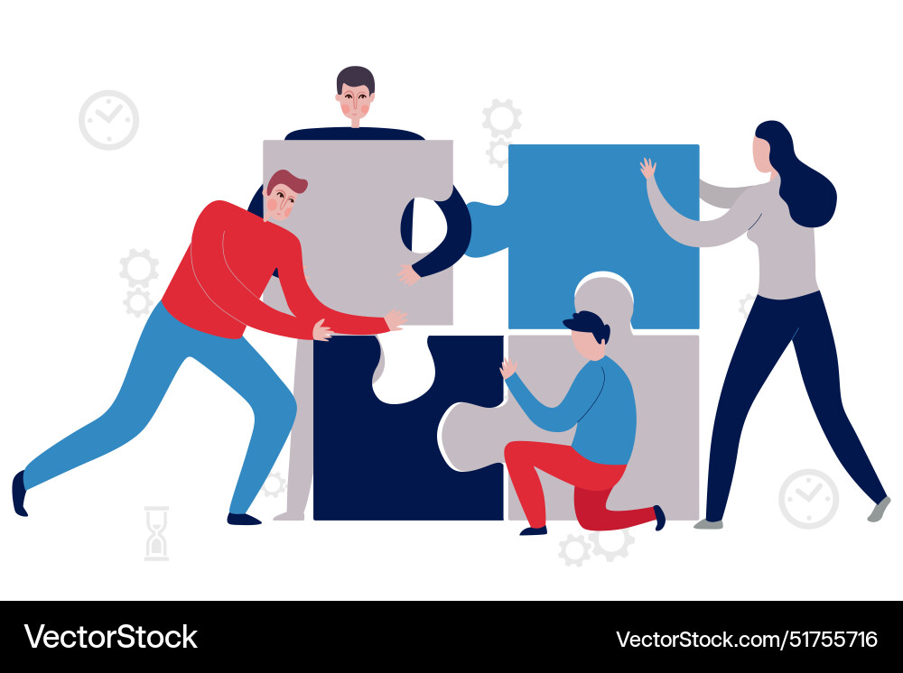 Office work environment teamworking performance Vector Image