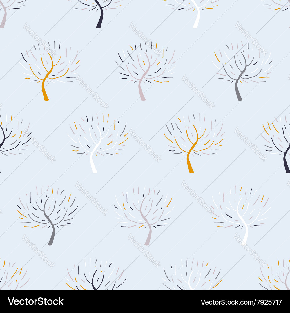 Elegant Tree Pattern Vector Image