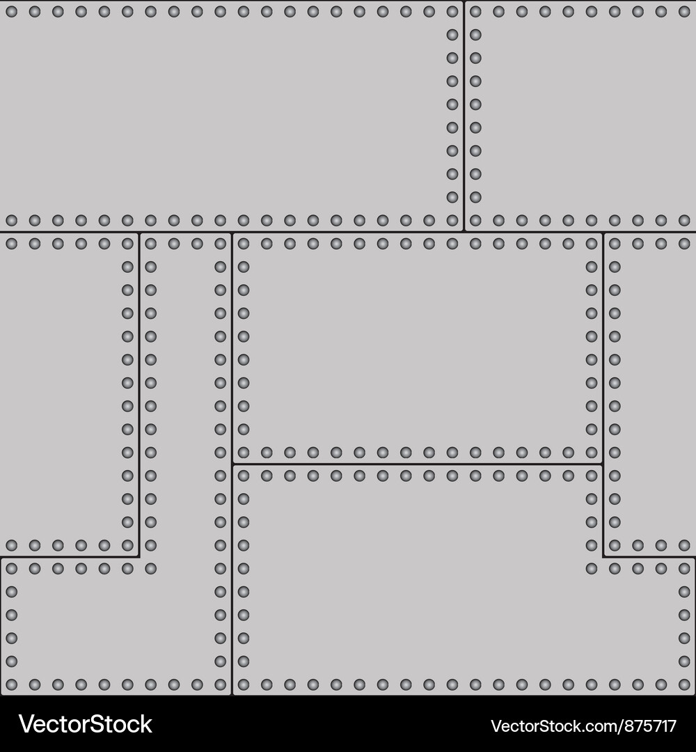 Rivet Sheet Pattern Vector Image