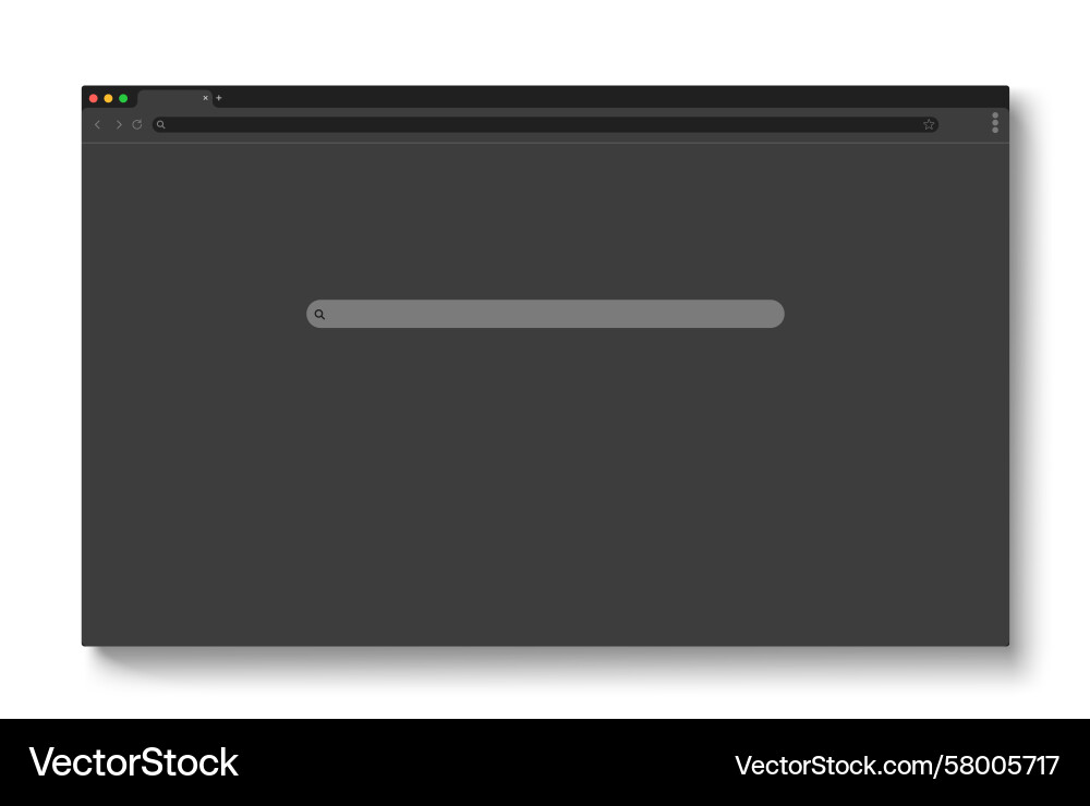 Web Browser Window Mockup Vector Image