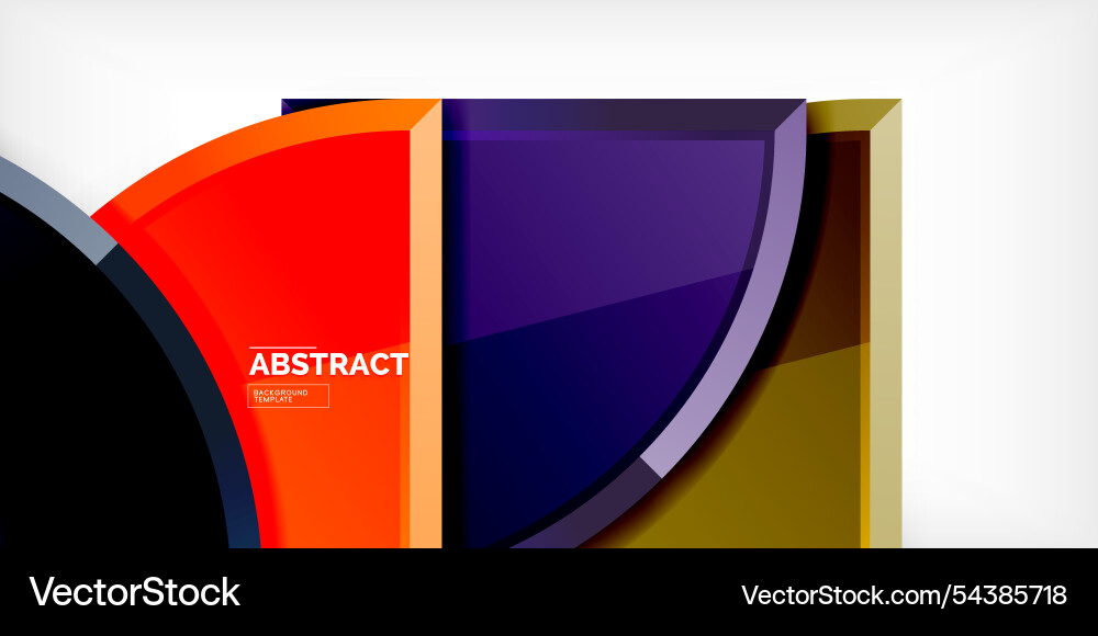 Abstract background - circles and round triangles Abstract background - circles and round triangles Vector Image