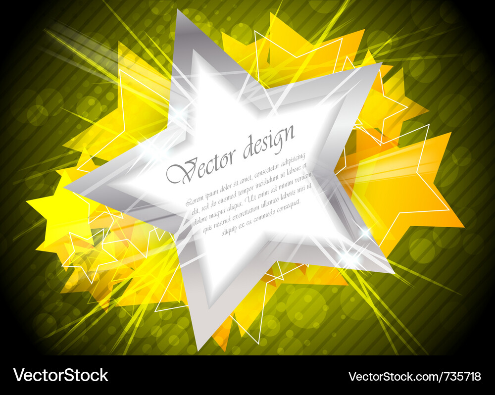 Background with star Vector Image