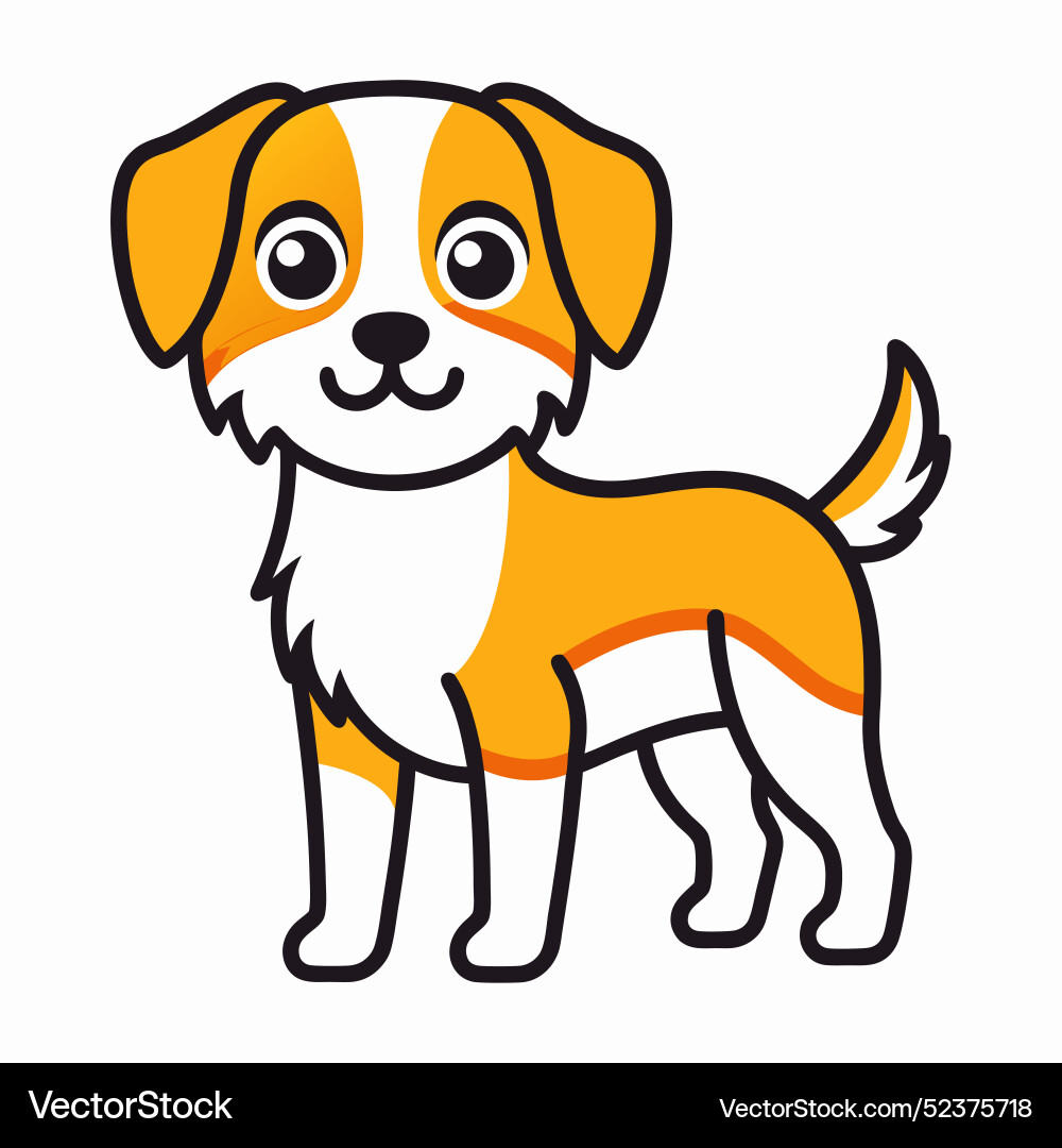Chow pom dog runs kawaii Vector Image