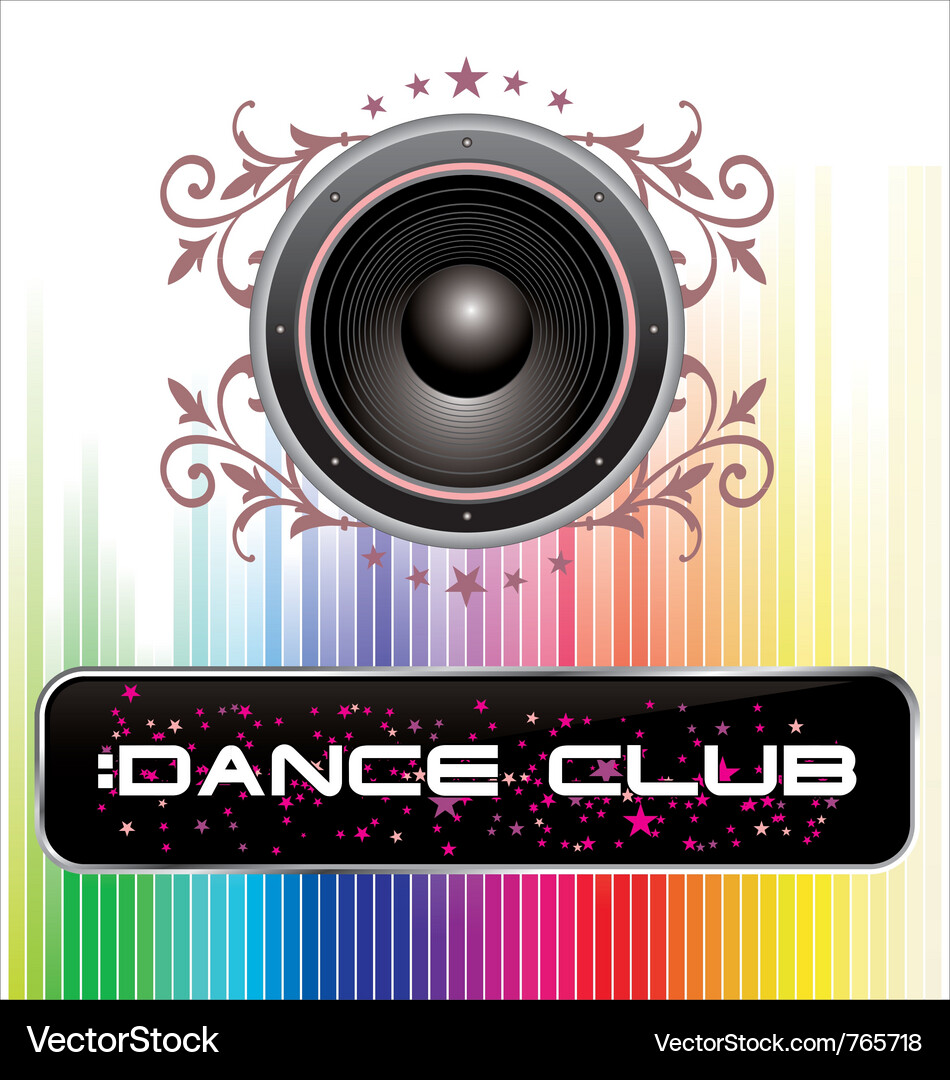 Dynamic Music Background Vector Image