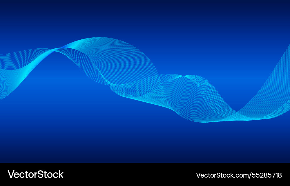 Geometric curved lines in gradient forming Geometric curved lines in gradient forming vector image