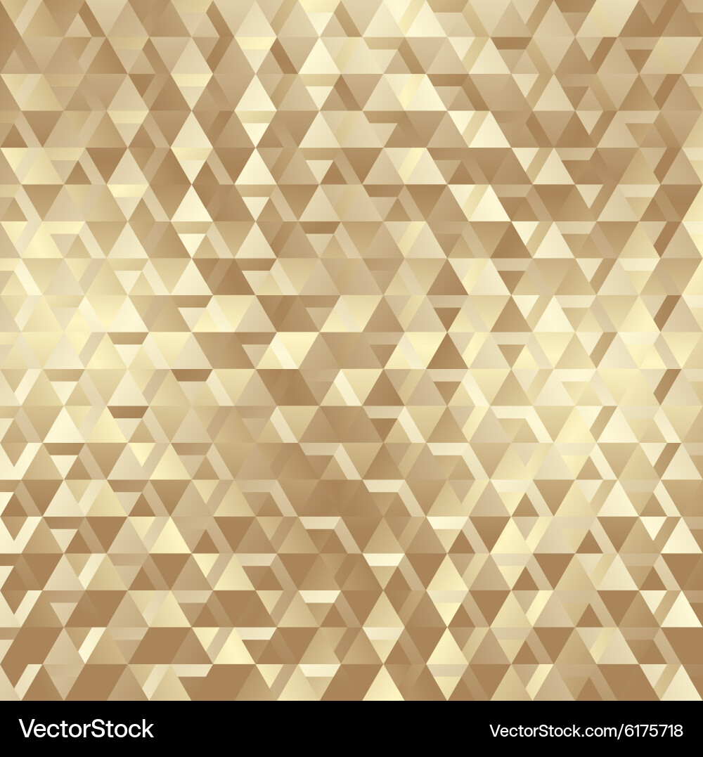 Golden Triangular Texture Vector Image