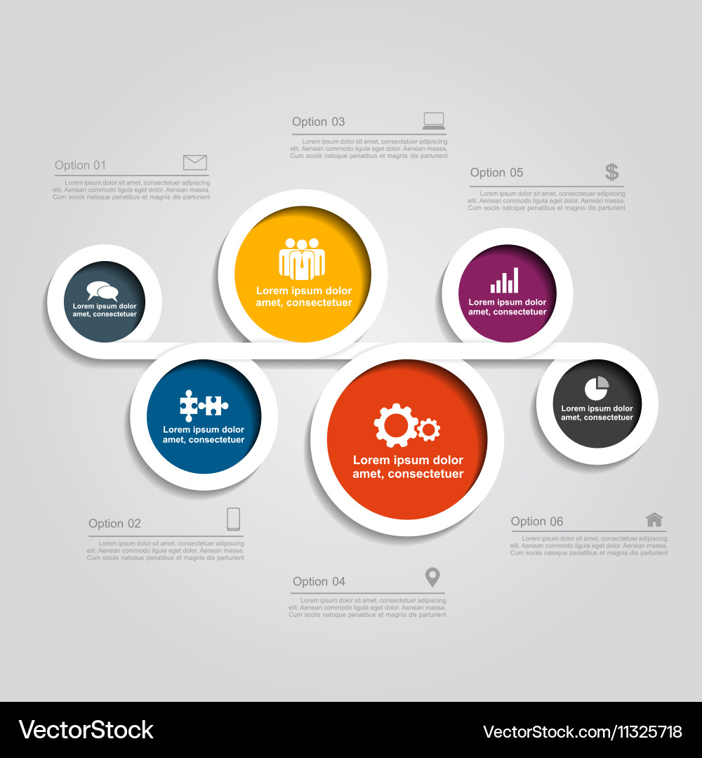 Infographic design with elements and icons vector image