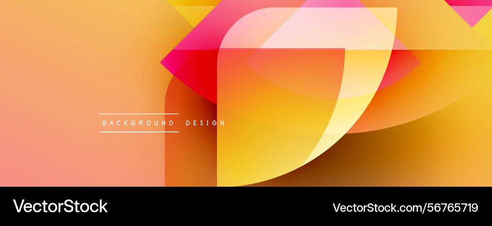 Abstract geometric shapes overlap creating Abstract geometric shapes overlap creating Vector Image