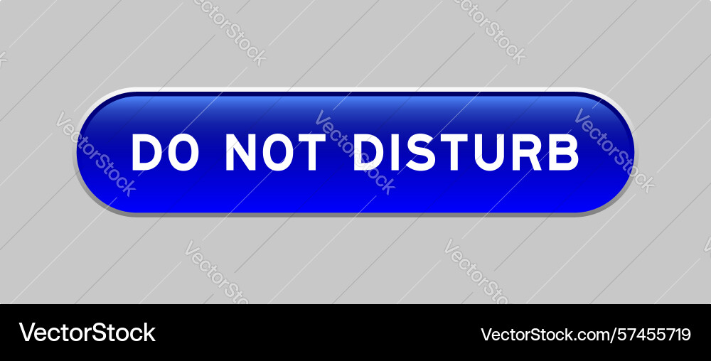 Blue color capsule shape button with word do vector image