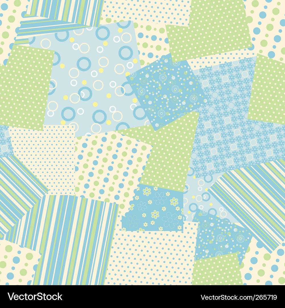 Colorful Patchwork Pattern Vector Image