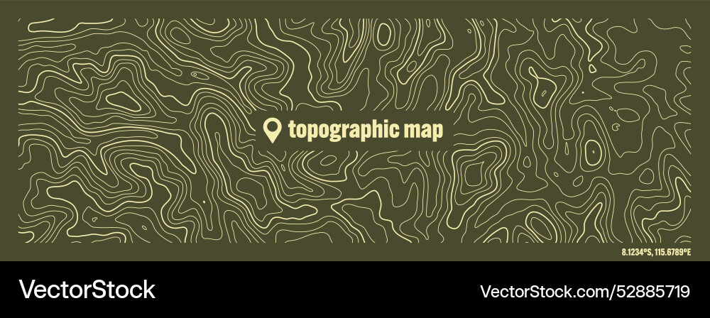 Colorful topographic map with contour lines Colorful topographic map with contour lines vector image