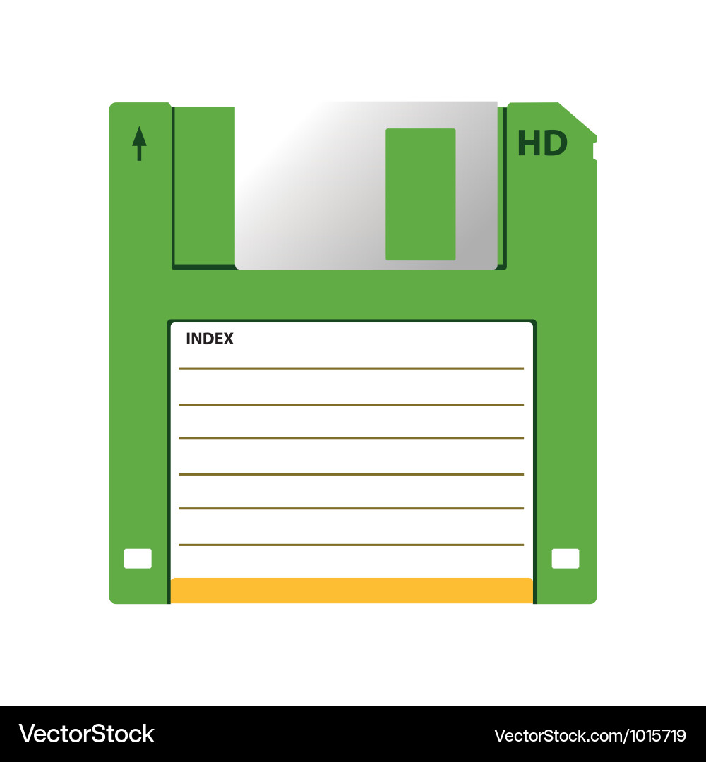 Old data media Vector Image