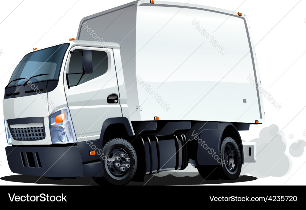 Cartoon Lieferwagen vektorbild