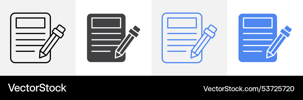 Document icon set use for web Vector Image