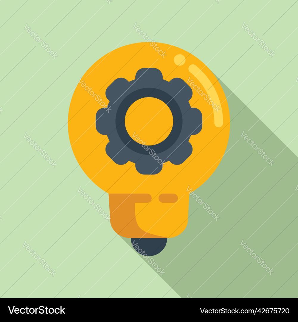Geniale Idee Icon Flat Business Lösung Geniale Idee Icon Flat Business Lösung vektorbild