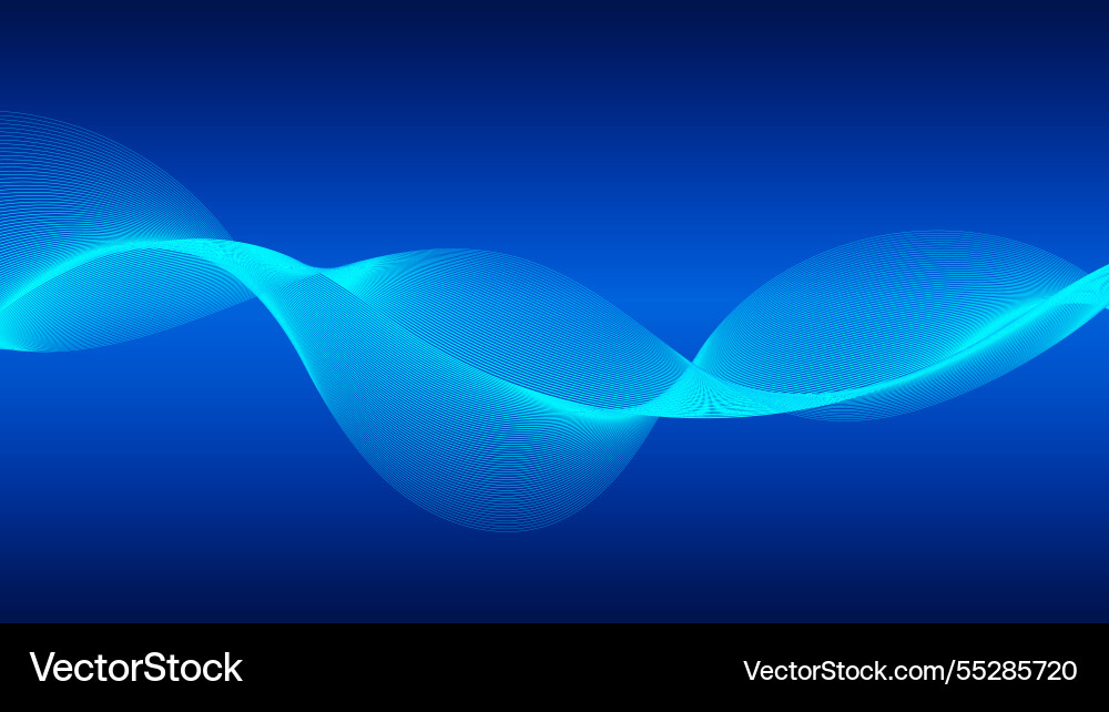 Geometric curved lines in gradient forming Geometric curved lines in gradient forming vector image