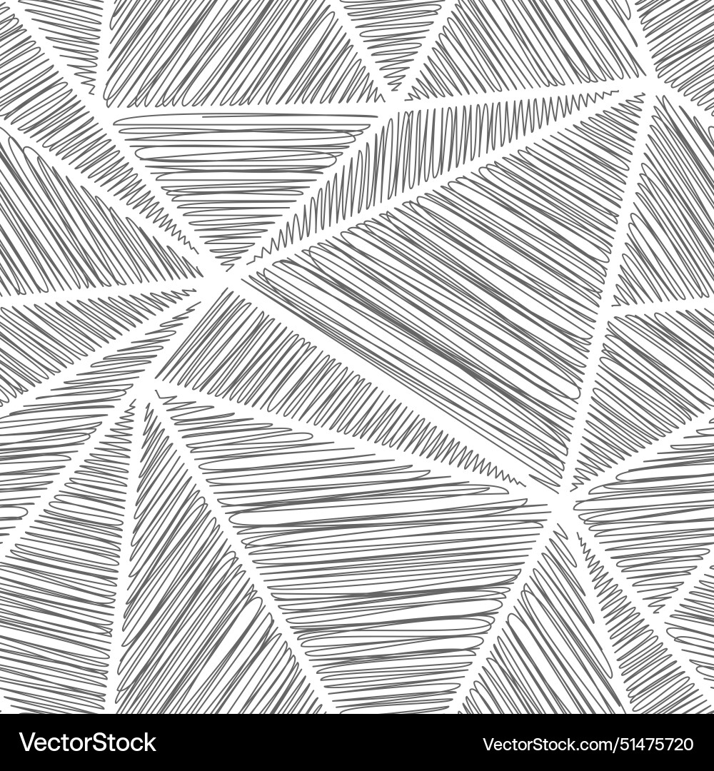Monochrome doodles of geometric squares seamless Vector Image