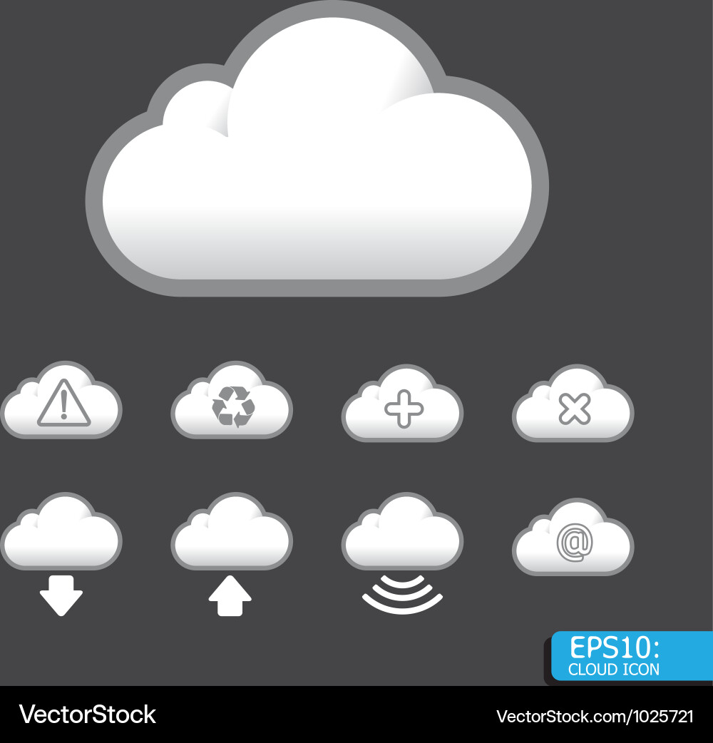 Cloud Computing Icon vector image