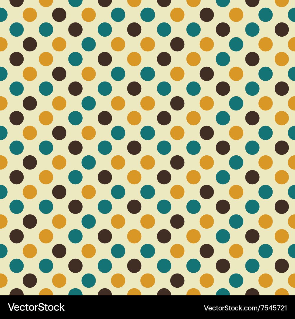Retro seamless pattern with dots Vector Image