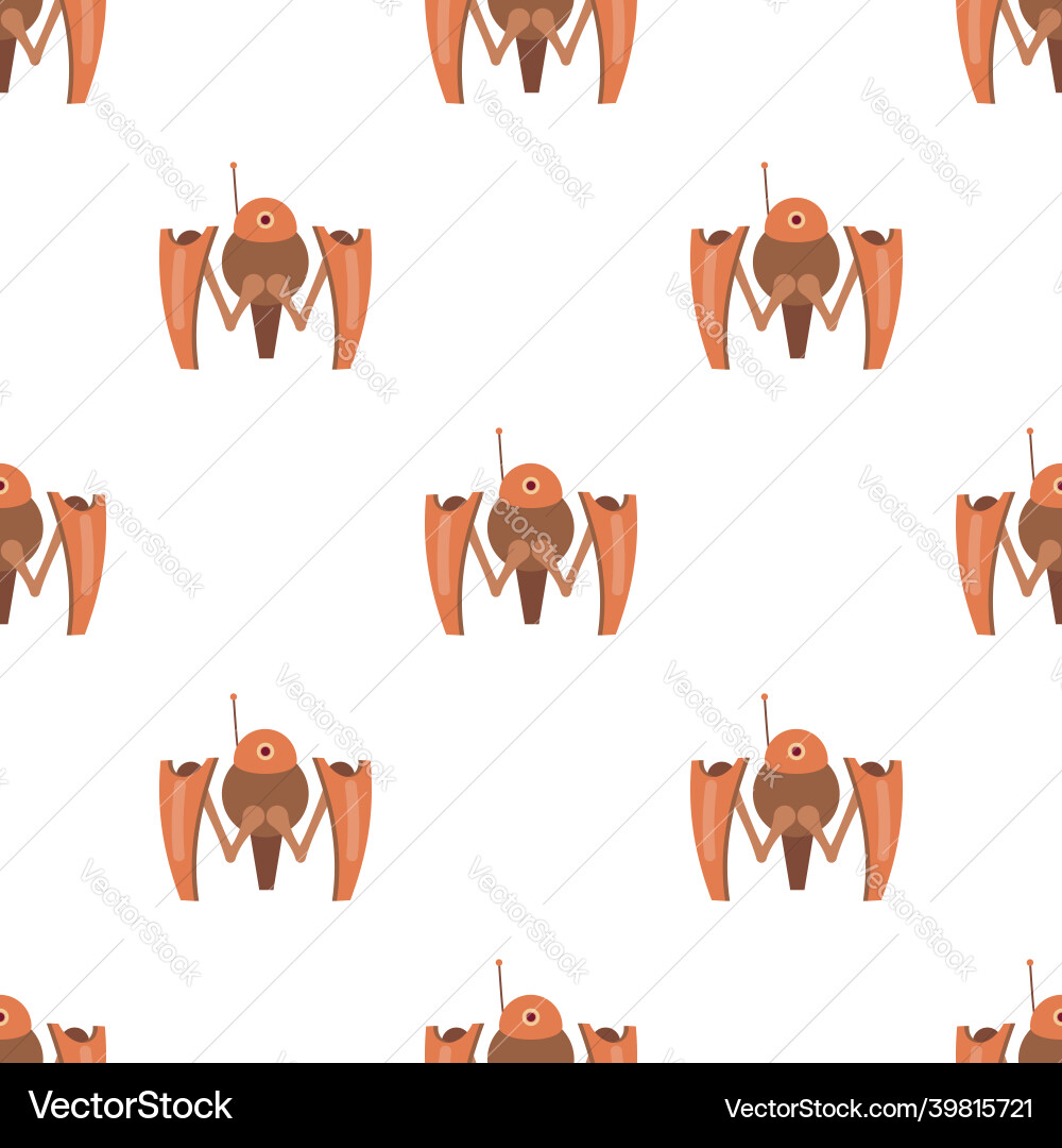Robot crab pattern seamless Robot crab pattern seamless vector image