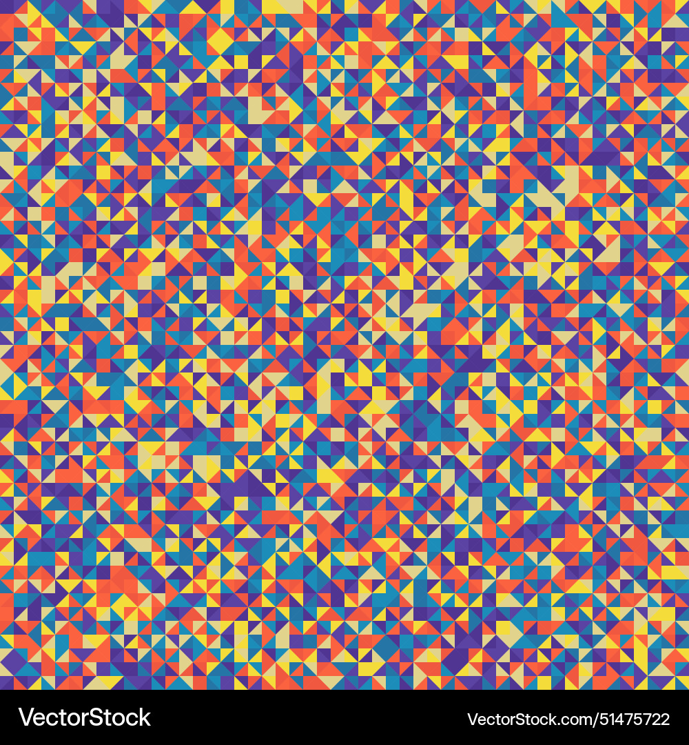 Abstract color mosaic simple pattern vector image