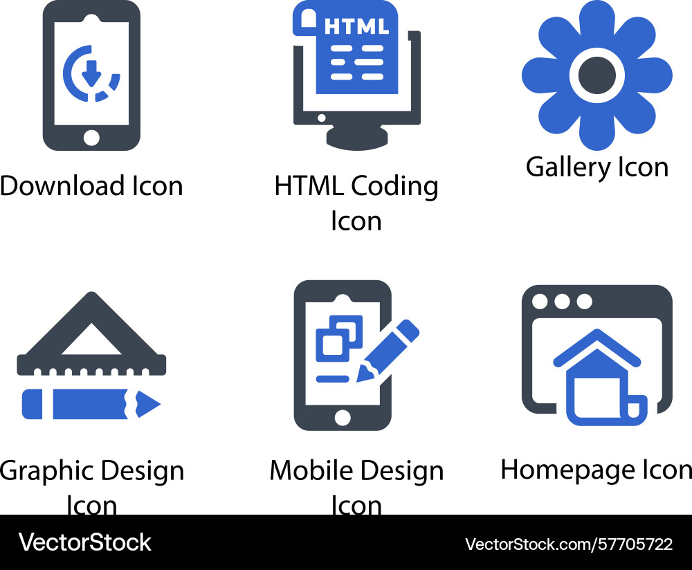 Download html coding gallery graphic design vector image