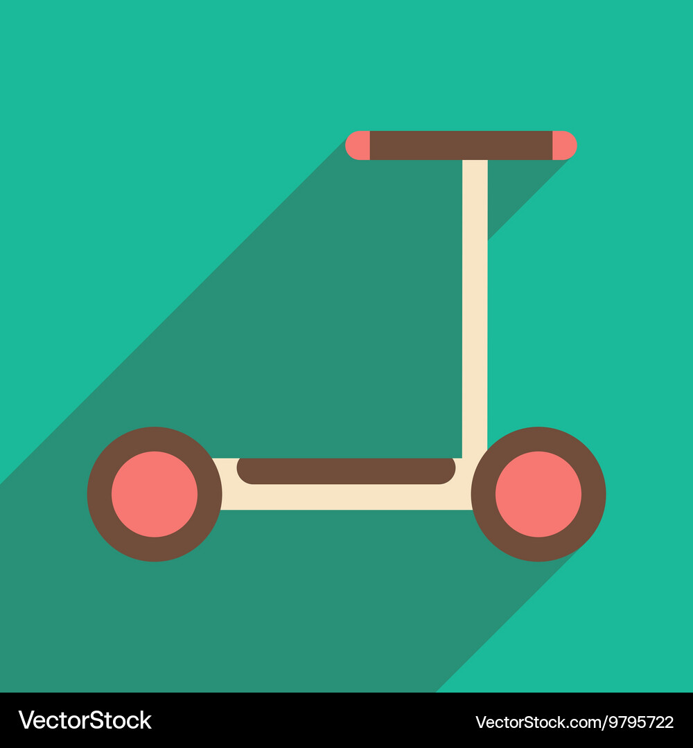 Flat with shadow icon and mobile application Vector Image